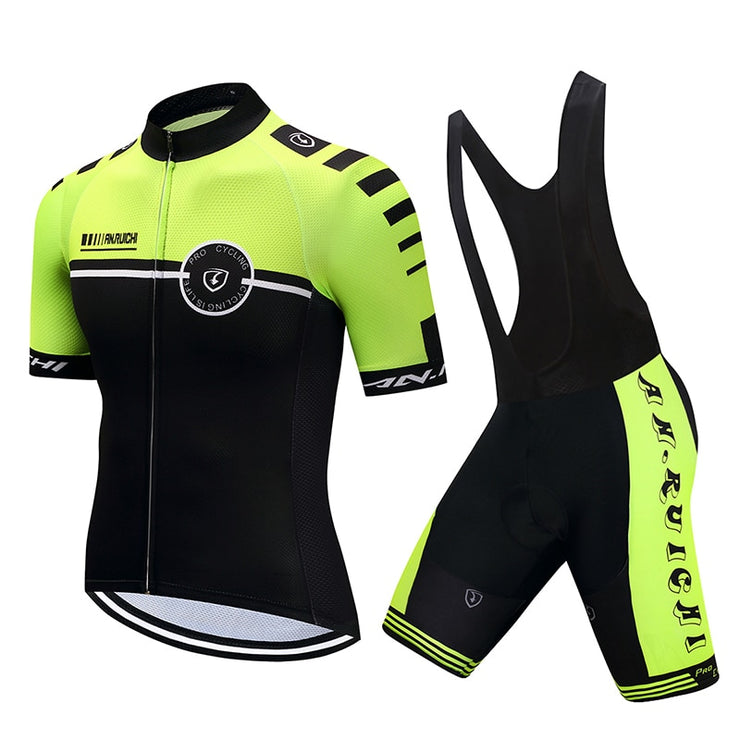 Men Short Bicycle Cycling Sets Quick Dry Bright