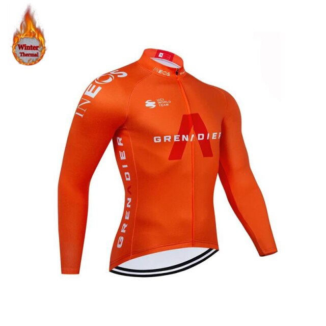 INEOS Grenadier Cycling Wear Winter Cycling Jersey and Shorts Set Thermal