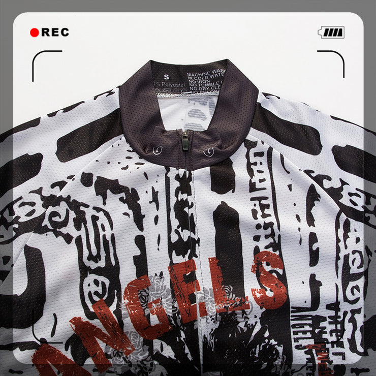 Unisex Quick Dry Cycling Sets Anti-sweat Pattern Printing