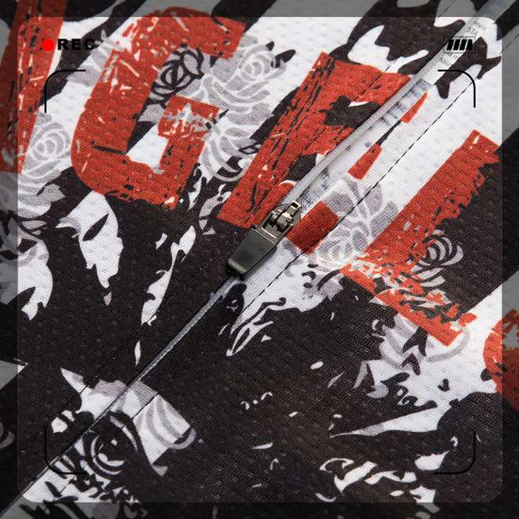 Unisex Quick Dry Cycling Sets Anti-sweat Pattern Printing