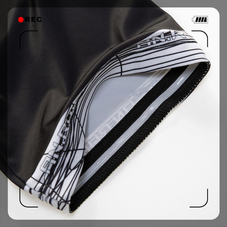 Unisex Quick Dry Cycling Sets Anti-sweat Pattern Printing