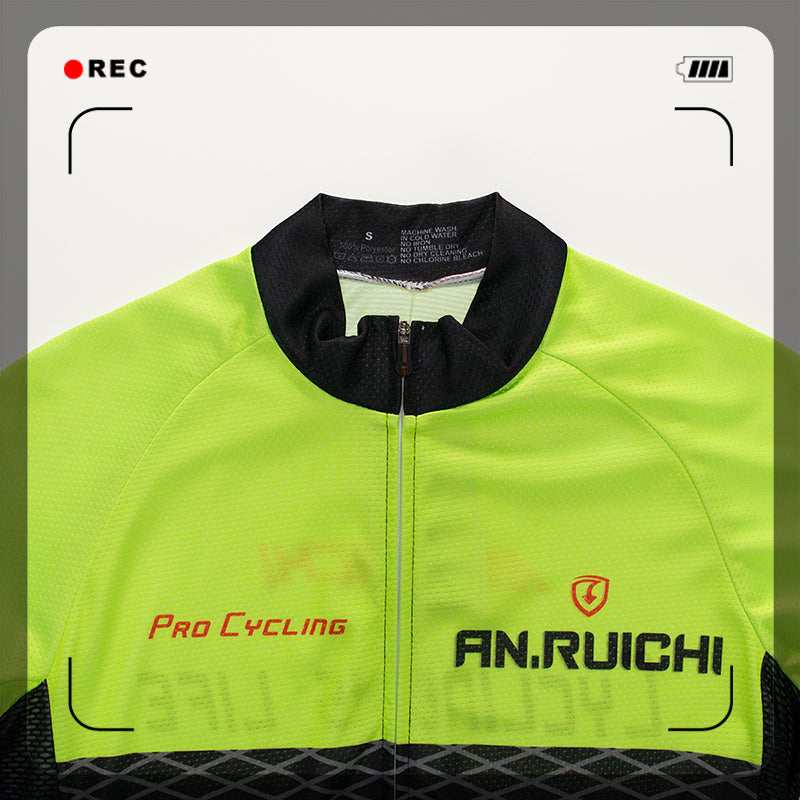 Men Long Sleeve Bicycle Cycling Sets Anti-sweat Contrast