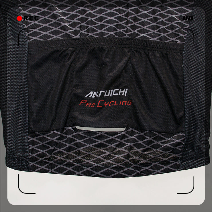 Men Long Sleeve Bicycle Cycling Sets Anti-sweat Contrast