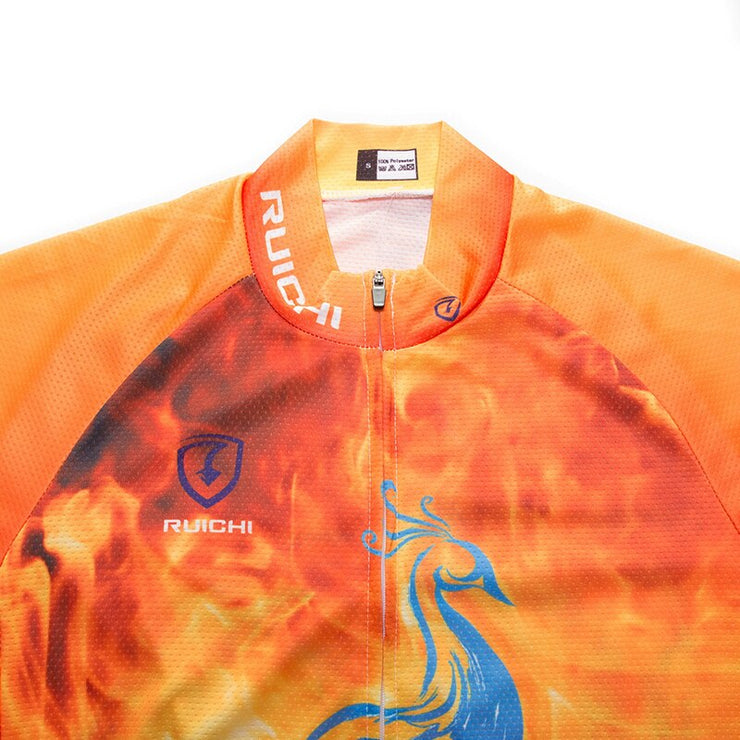 Unisex Quick Dry Cycling Sets Anti-sweat Phoenix Pattern