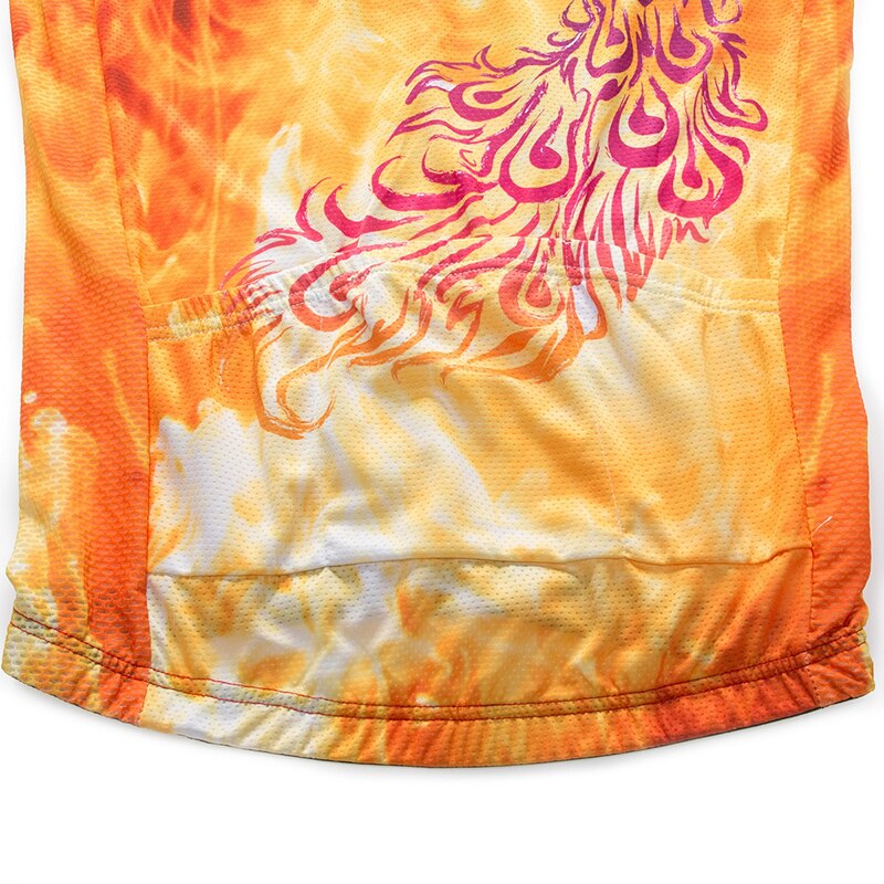 Unisex Quick Dry Cycling Sets Anti-sweat Phoenix Pattern