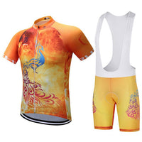 Unisex Quick Dry Cycling Sets Anti-sweat Phoenix Pattern