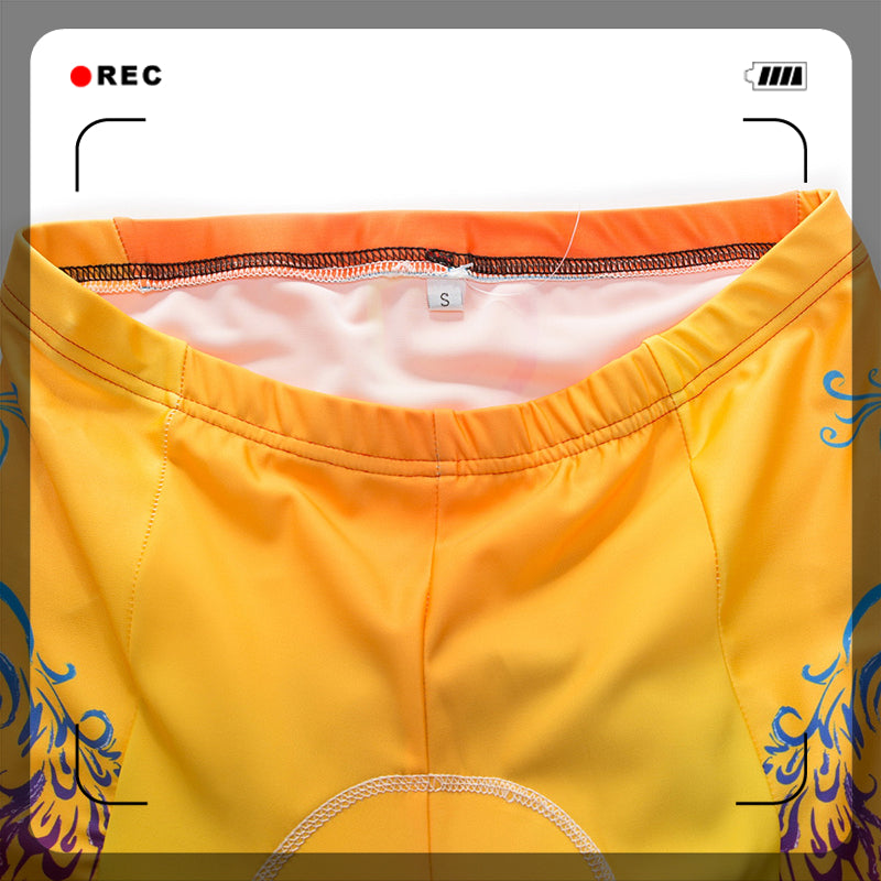 Unisex Quick Dry Cycling Sets Anti-sweat Phoenix Pattern