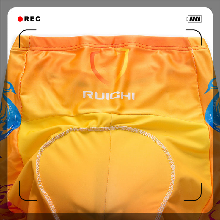 Unisex Quick Dry Cycling Sets Anti-sweat Phoenix Pattern