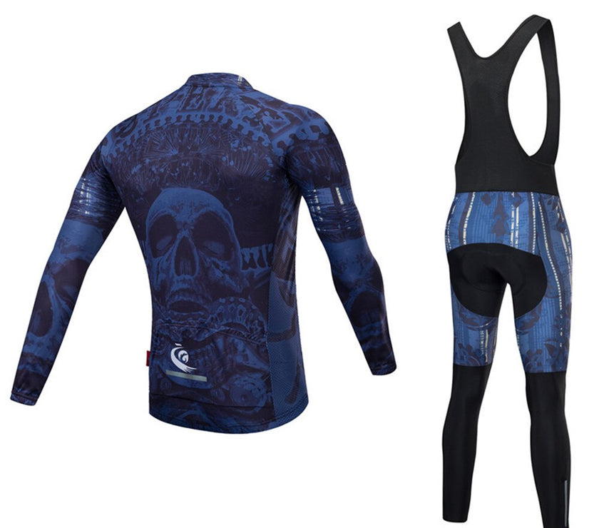 New Cycling Jersey Skull Head Men Sunscreen