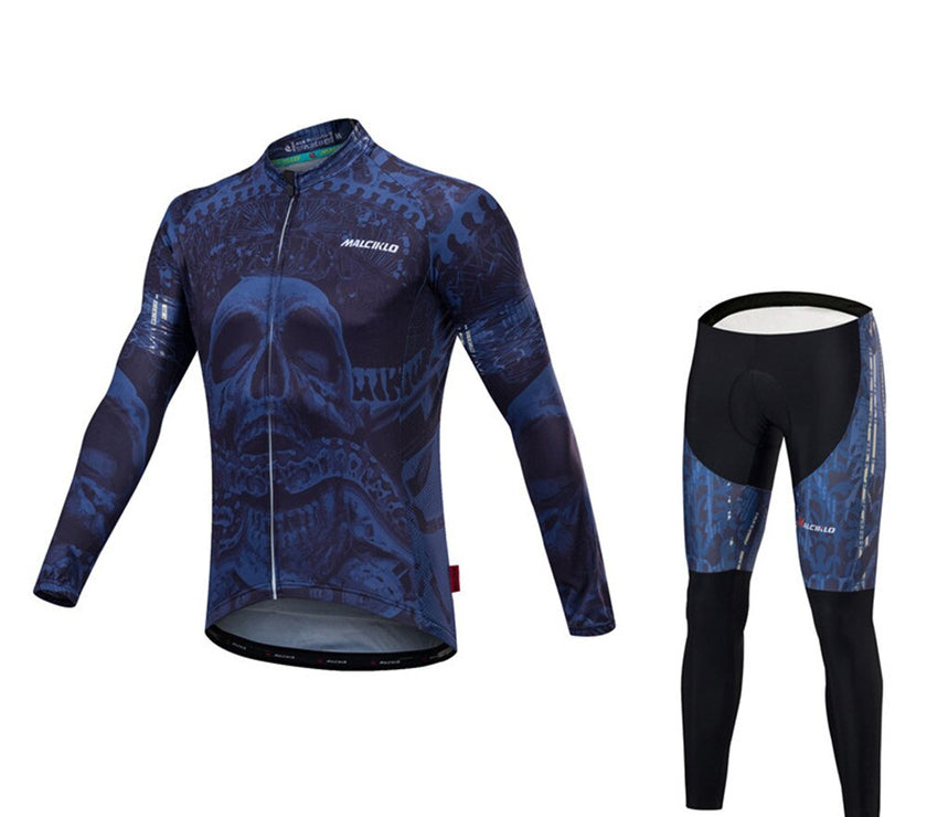 New Cycling Jersey Skull Head Men Sunscreen