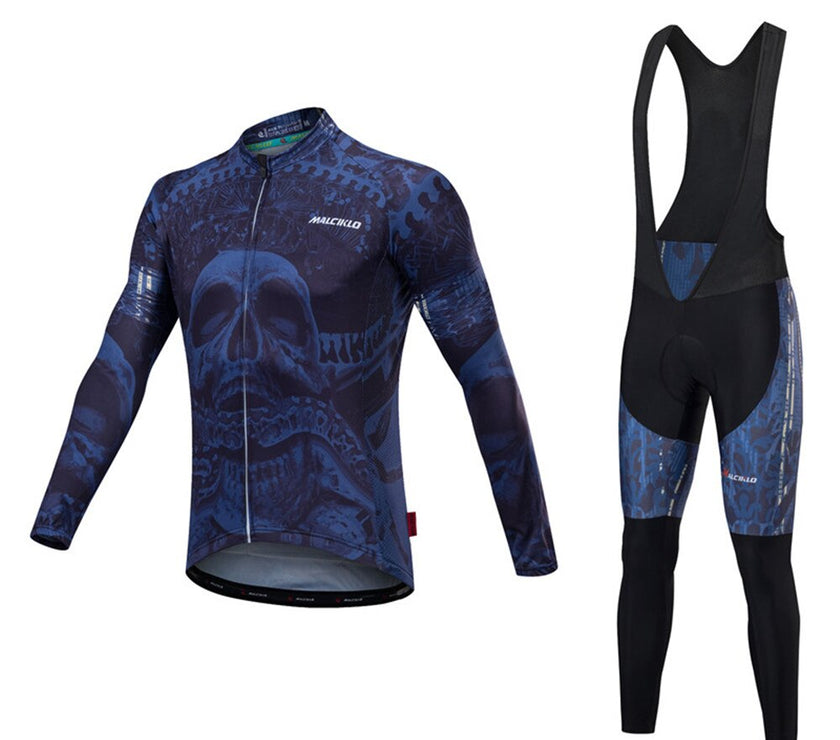 New Cycling Jersey Skull Head Men Sunscreen