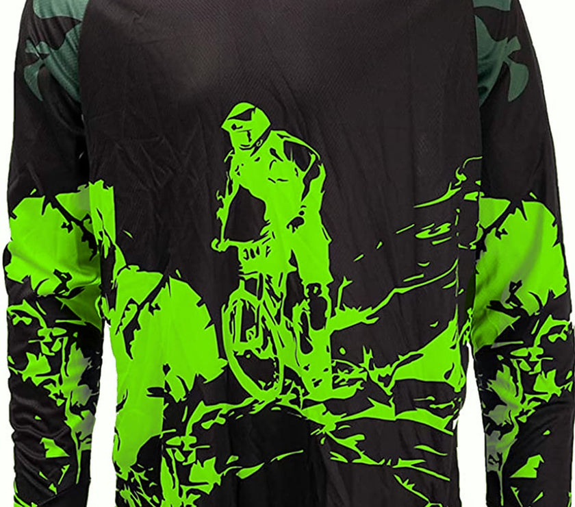 Men's Long Sleeve Downhill Jersey Spandex Polyester
