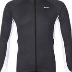 Men's Long Sleeve Cycling Jersey Winter Polyester Dark Grey