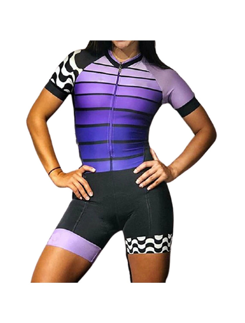 Short Sleeve Cycling Jersey with Shorts Triathlon