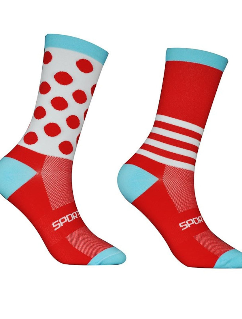 Men's Women's Athletic Sports Socks Crew Socks Cycling Socks