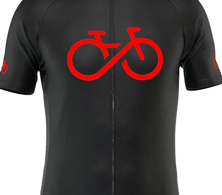 Men's Short Sleeve Cycling Jersey Summer Polyester