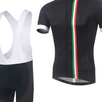 Men's Short Sleeve Cycling Jersey with Bib Shorts