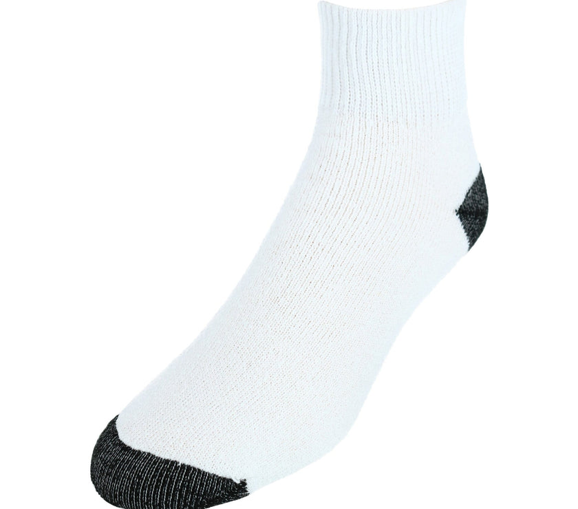 CTM® Men's Cotton Blend Ankle Socks (4 Pair Pack)