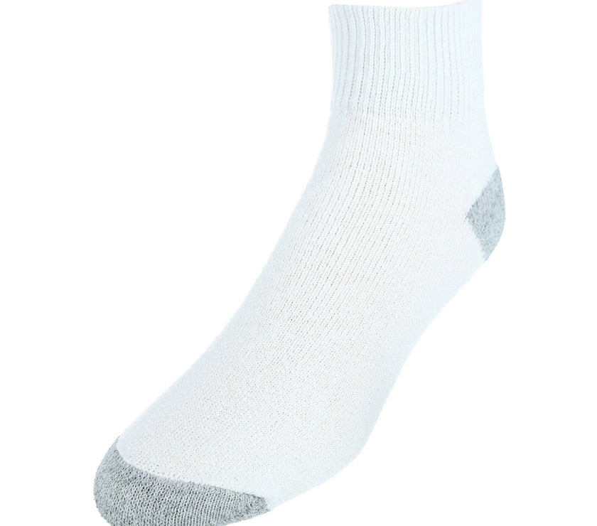CTM® Men's Cotton Blend Ankle Socks (4 Pair Pack)