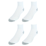 CTM® Men's Cotton Blend Ankle Socks (4 Pair Pack)