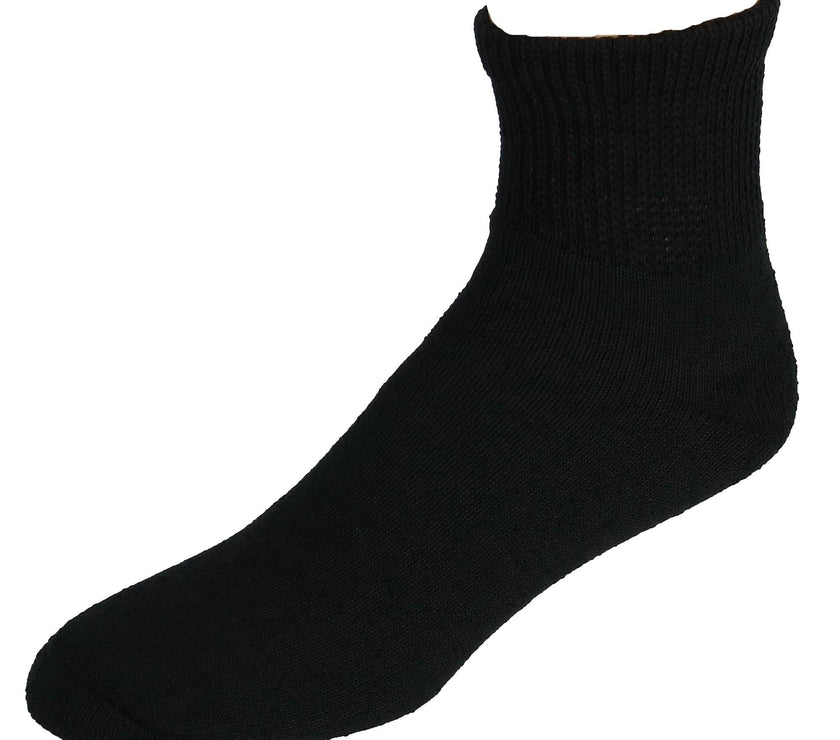 CTM® Men's Loose Fit Diabetic Ankle Socks (3 Pair Pack)