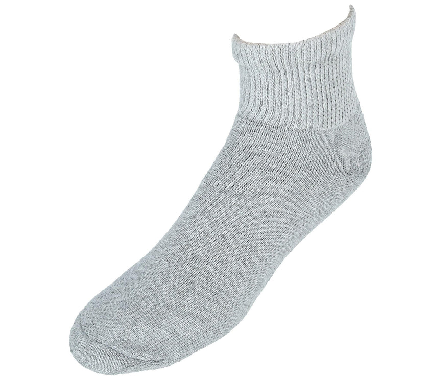 CTM® Men's Loose Fit Diabetic Ankle Socks (3 Pair Pack)