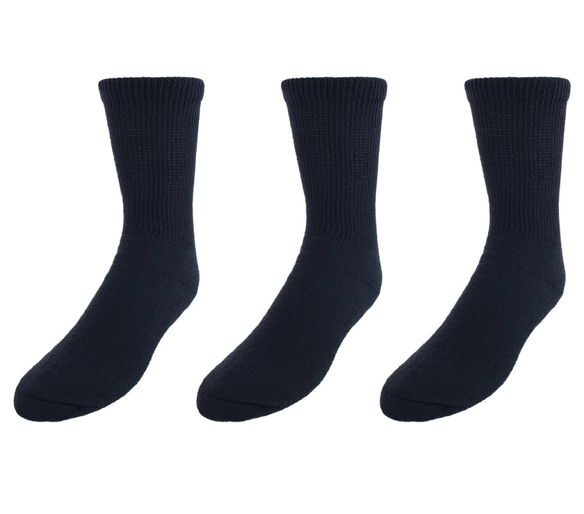 CTM® Men's Diabetic Crew Socks（3 Pair Pack）