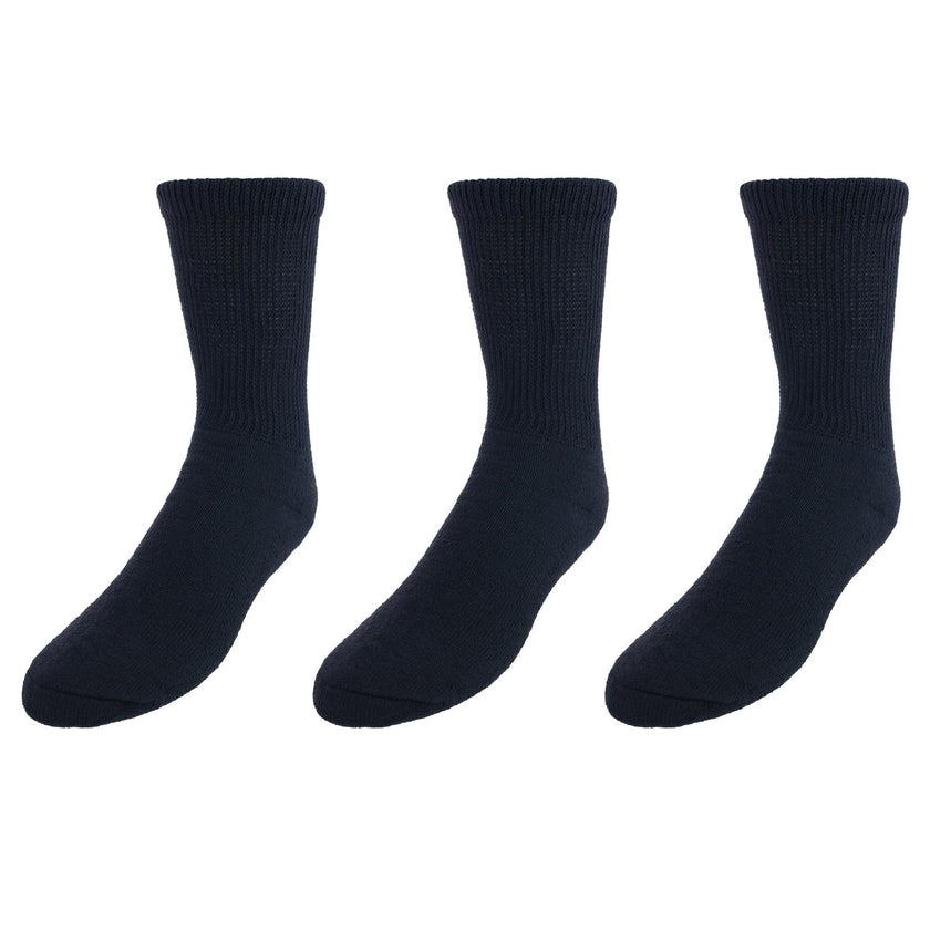 CTM® Men's Diabetic Crew Socks（3 Pair Pack）