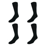CTM® Men's Tube Cotton Blend Casual Socks 4 Pair Value Pack