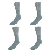 CTM® Men's Tube Cotton Blend Casual Socks 4 Pair Value Pack