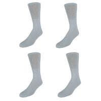 CTM® Men's Tube Cotton Blend Casual Socks 4 Pair Value Pack