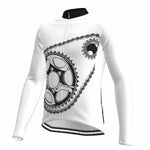 Grams Men's Long Sleeve Cycling Jersey Spandex Polyester