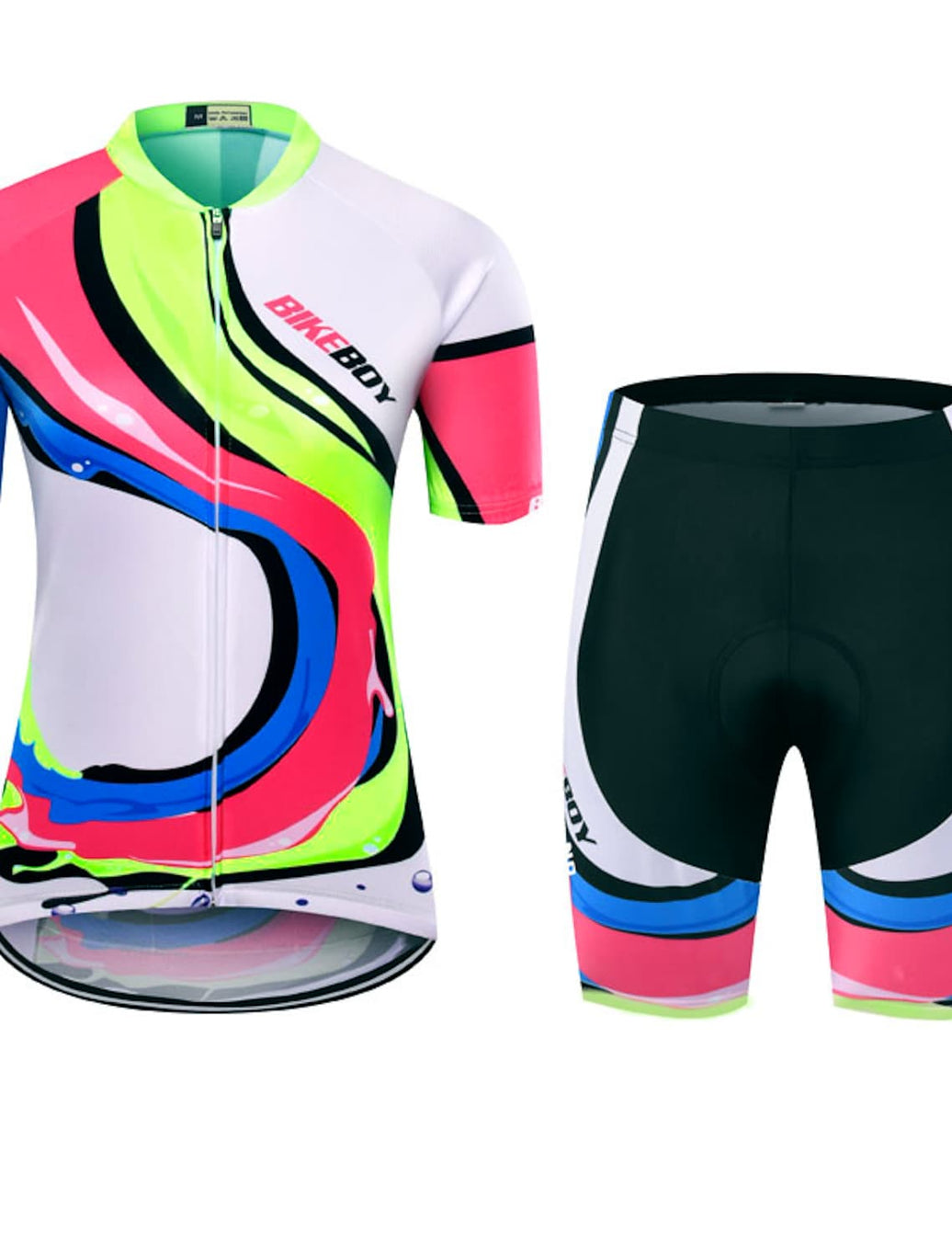 Women's Short Sleeve Cycling Jersey with Shorts